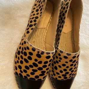 LOEFFLER RANDALL CHEETAH LOAFERS SIZE 6B
